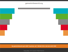Tablet Screenshot of gamesfortheworld.org